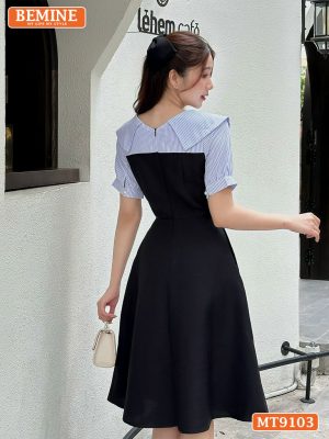 Đầm thiết kế cổ kiểu tay phồng dáng xoè MT9103 4