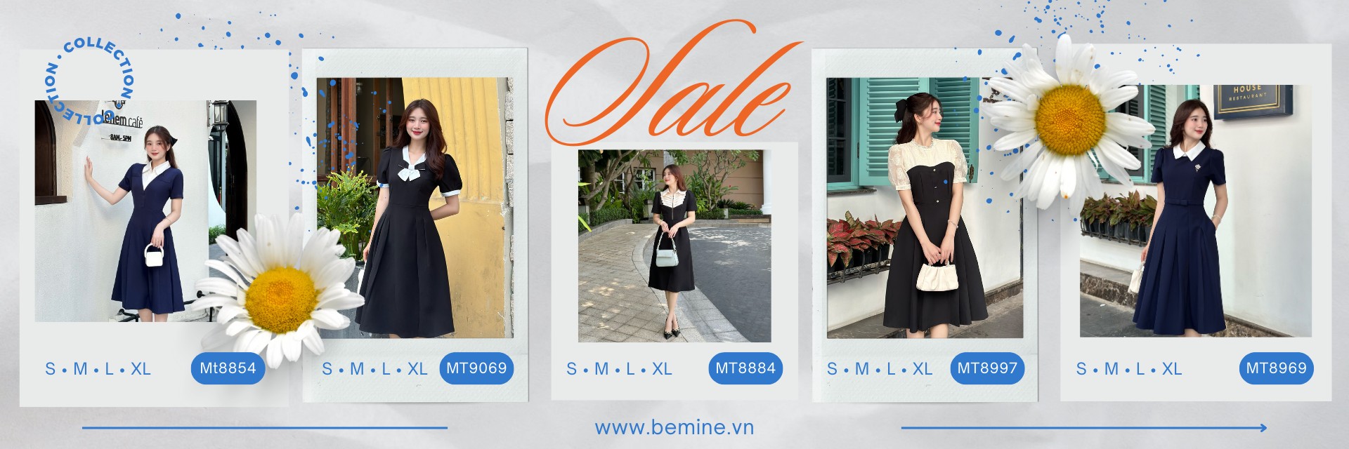 banner Đầm công sở bemine
